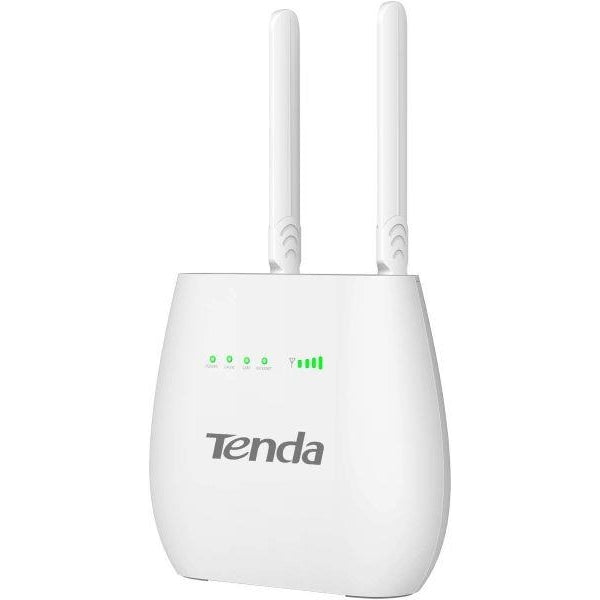 Tenda 4G680 v1.0 300Mbps 4G Mobile Wi-Fi Router, SIM Slot Unlocked, No Configuration required, 2 Detachable Antennas, 2 Gigabit Ports, Data Traffic Monitoring, EU Plug