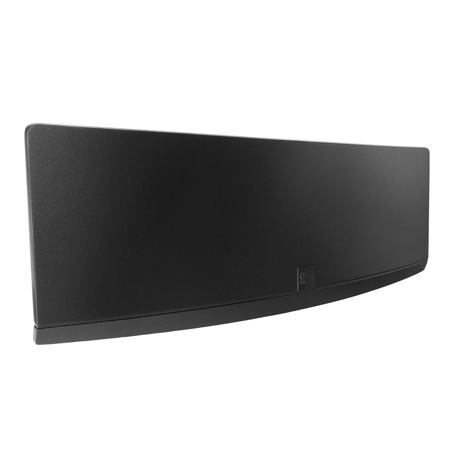 One For All Amplified Indoor Digital TV Aerial, Ready to receive Freeview and Analogue TV Signals within a range of 15 miles, Curved HDTV Antenna – UHF/VHF - Black - SV9430