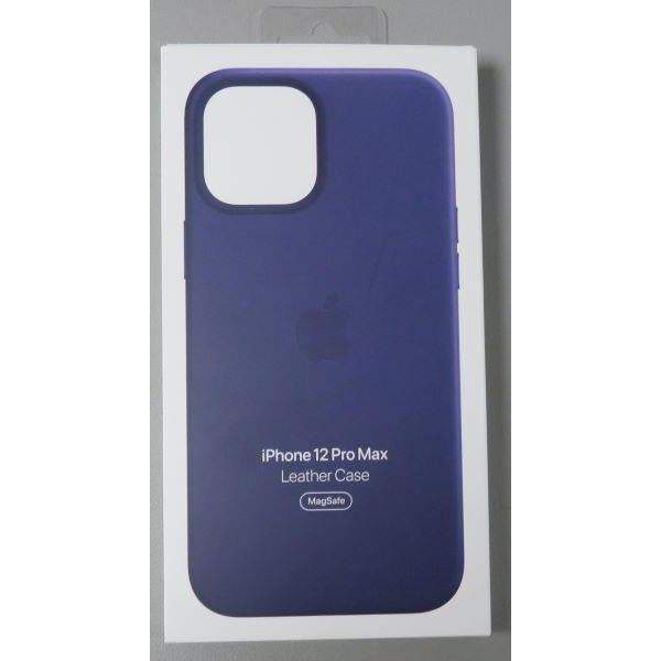 Apple Leather Case with MagSafe (for iPhone 12 Pro Max) - Deep Violet