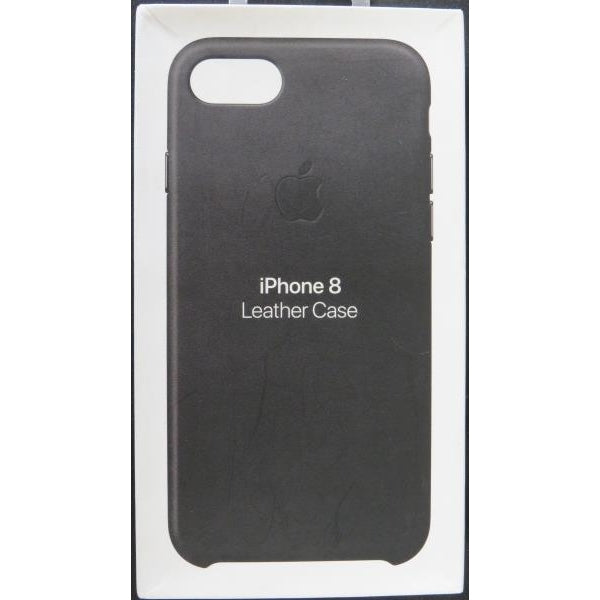 Apple Leather Case (for iPhone 8 / iPhone 7) - Black