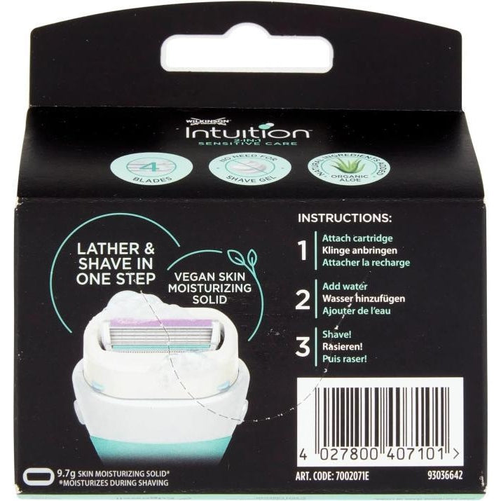 WILKINSON SWORD - Intuition Sensitive Care For Women | No Shave Gel Needed | Pack of 6 Razor Blade Refills