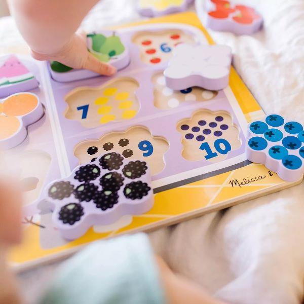 Melissa & Doug Blue's Clues & You! Wooden Chunky Puzzle - Fridge Food