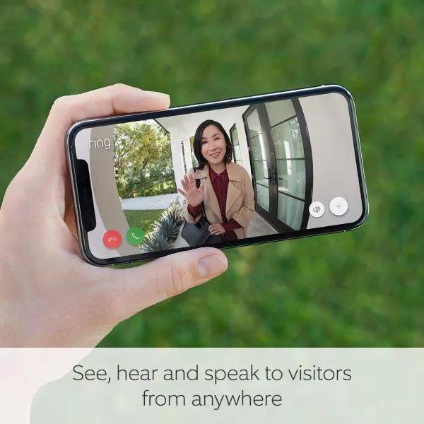Ring Battery Video Doorbell Pro by Amazon | Wireless Video Doorbell Security Camera with Head-To-Toe View, 3D Motion Detection, Colour Night Vision, Wifi, 30-day free trial of Ring Protect