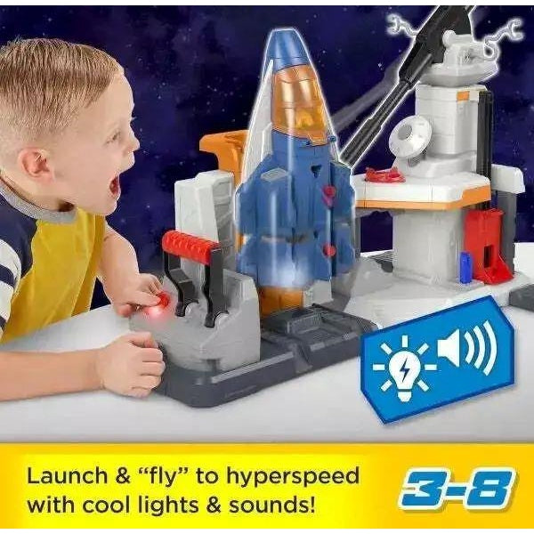 Fisher Price Imaginext and Disney Buzz LightYear Star Command Playset for pre-schoolers with Lights and Sounds, 3 Years and up