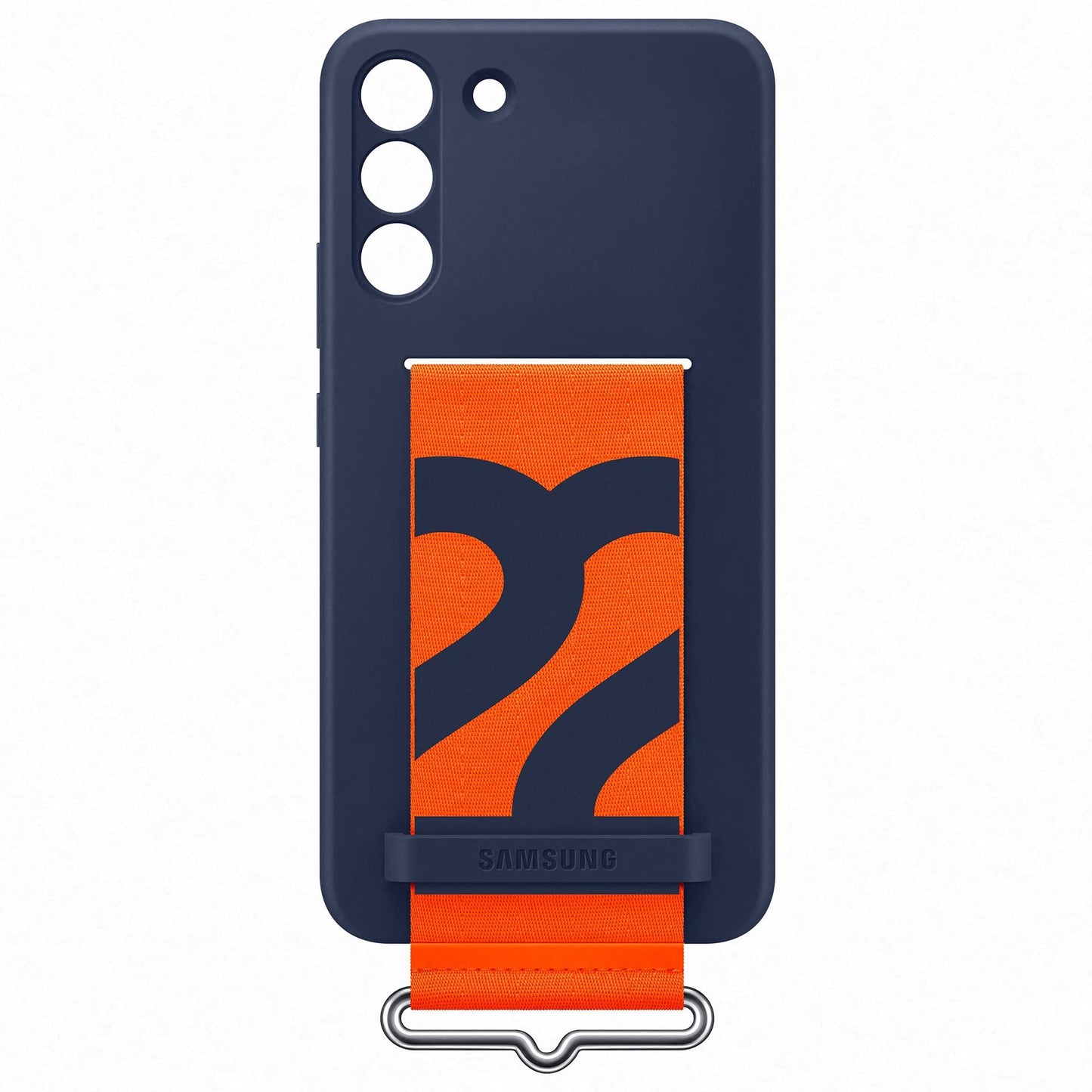 Samsung Official S22+ Silicone Cover with Strap Navy