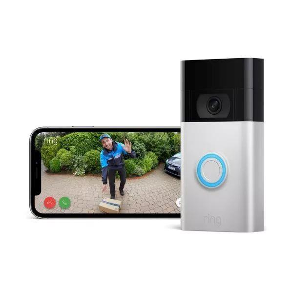 Ring Battery Video Doorbell Pro by Amazon | Wireless Video Doorbell Security Camera with Head-To-Toe View, 3D Motion Detection, Colour Night Vision, Wifi, 30-day free trial of Ring Protect