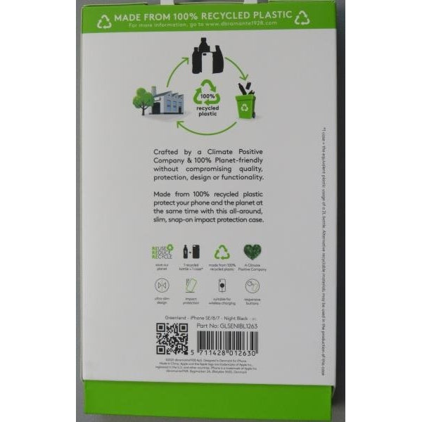 dbramante1928 Greenland - Compatible with iPhone - Made from 100% recycled plastic - All-around, slim, snap-on, impact protection case
