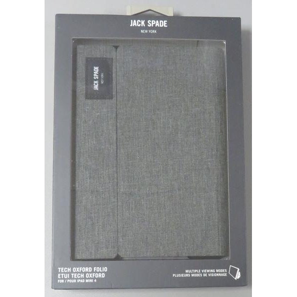 JACK SPADE Folio Case for iPad mini 4 - Tech Oxford Gray - JSIPD-002-TOGRY