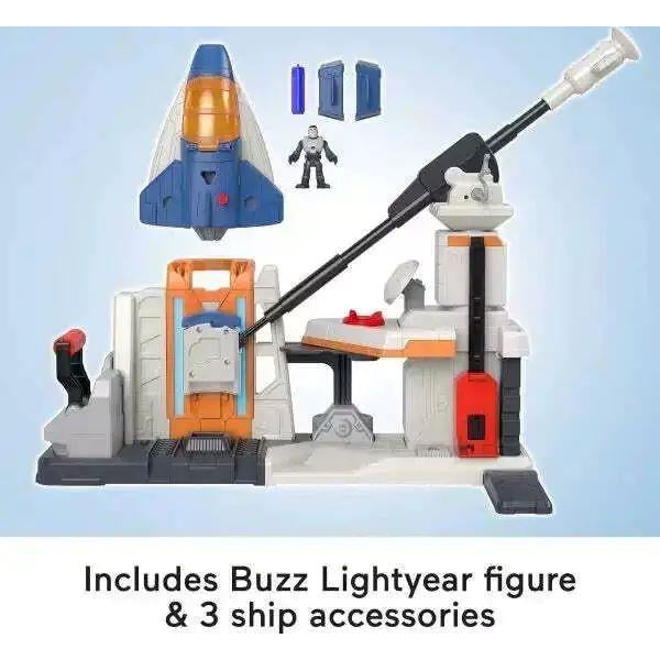 Fisher Price Imaginext and Disney Buzz LightYear Star Command Playset for pre-schoolers with Lights and Sounds, 3 Years and up