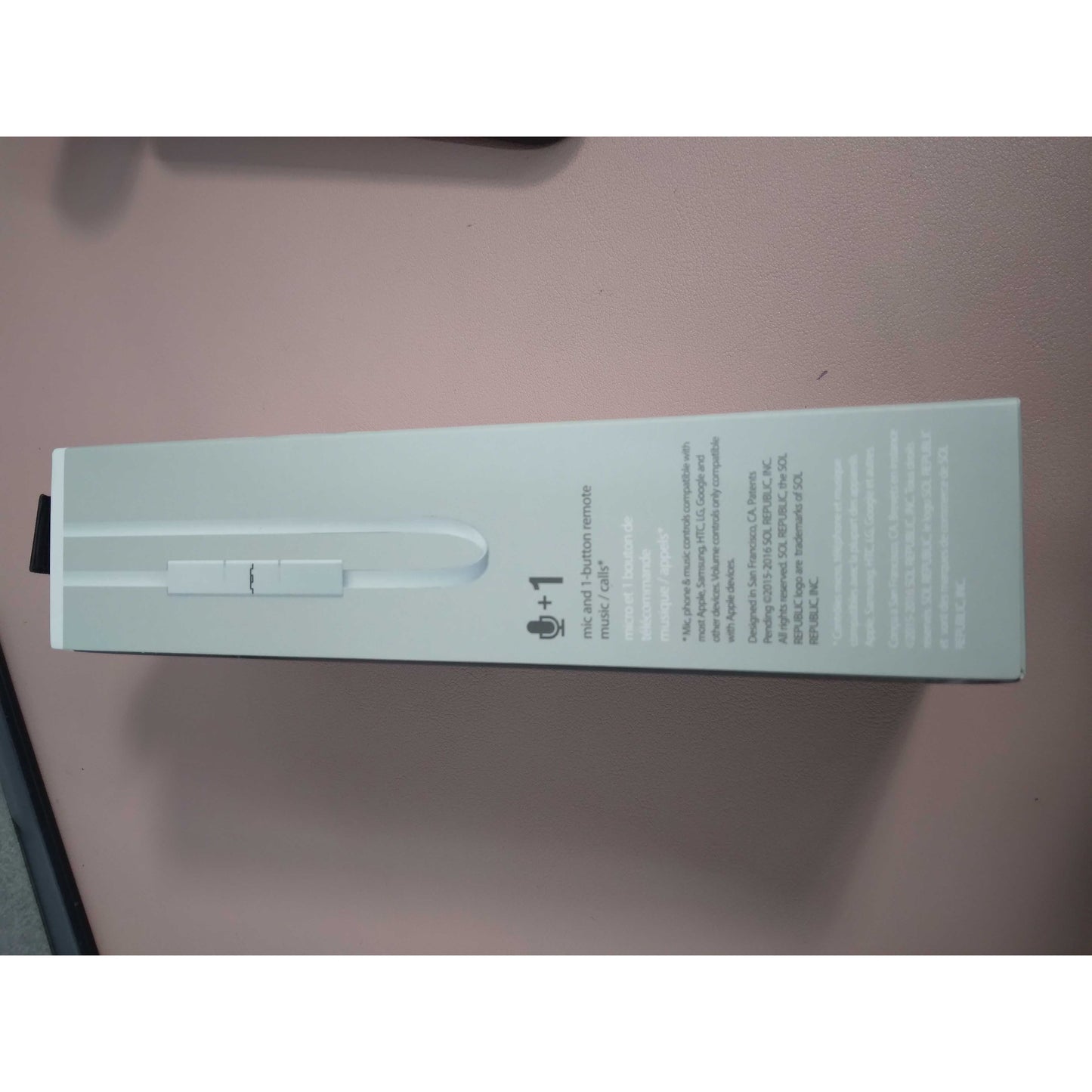 Sol Republic Jax Binaural Headset with White Wired Headphones and Microphone (Wired, Earphone, Binaural, In-ear, White)