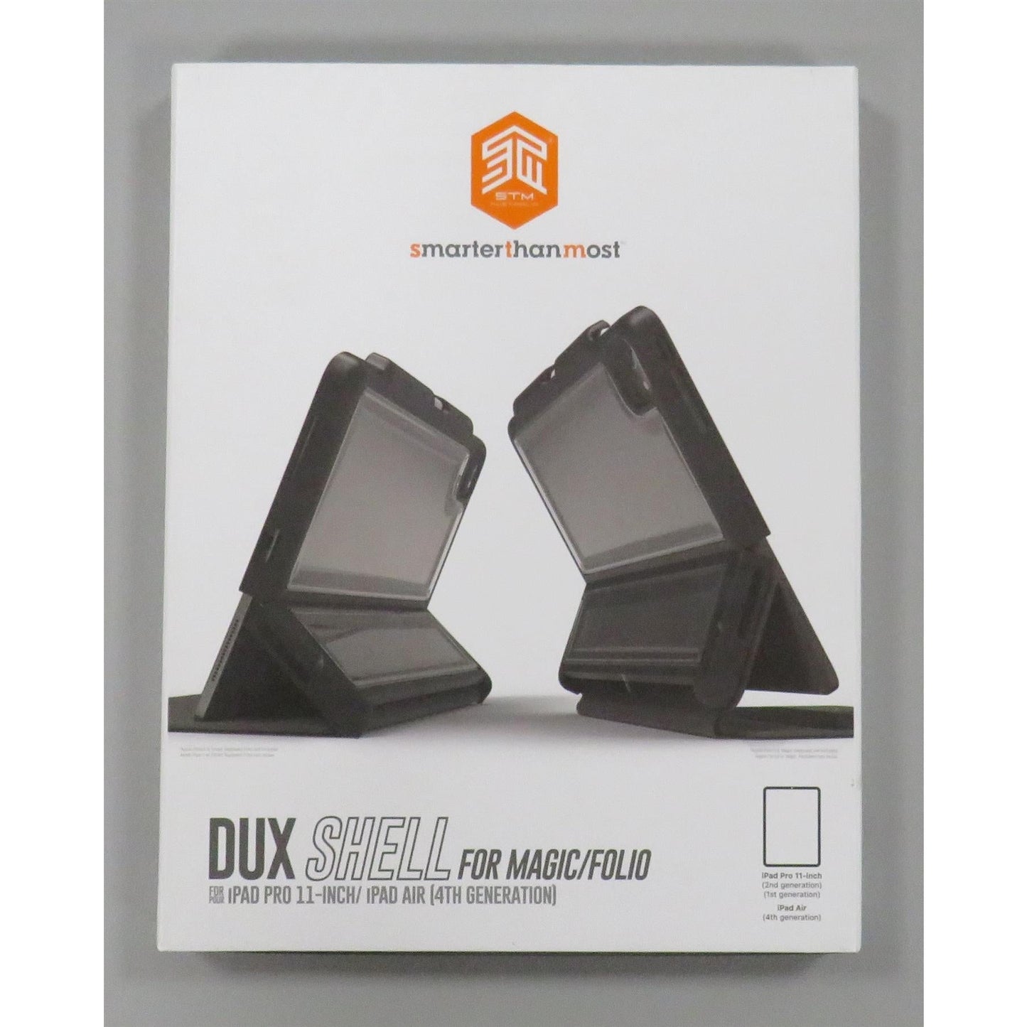 STM Dux Shell Magic Folio, Ultra Protective Case for iPad Air 5th/4th Gen (2022 & 2020 Models) and iPad Pro (11") 2nd/1st Gen (2020 & 2018 Models) - Clear (stm-222-310JT-01)