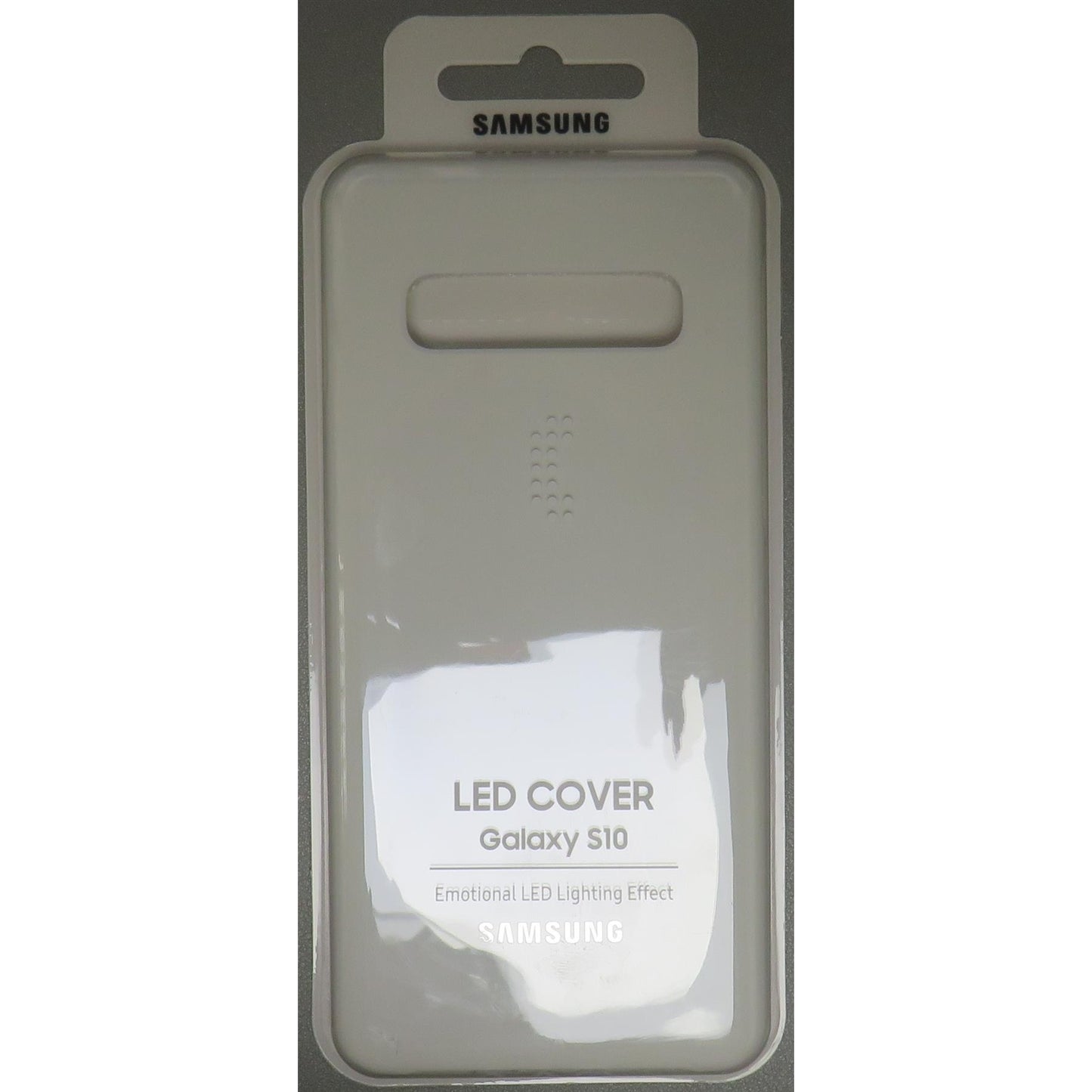 Samsung Galaxy S10 LED Cover – Official Samsung Galaxy S10 Case/Protective Case with LED Display and Light Show – White
