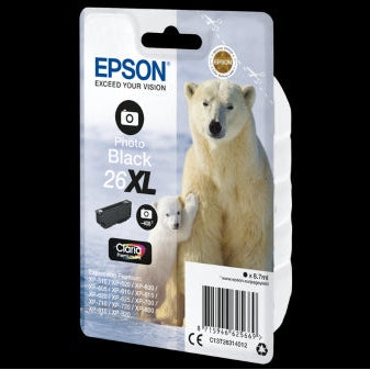 Epson 26XL - XL size - photo black - original - ink cartridge