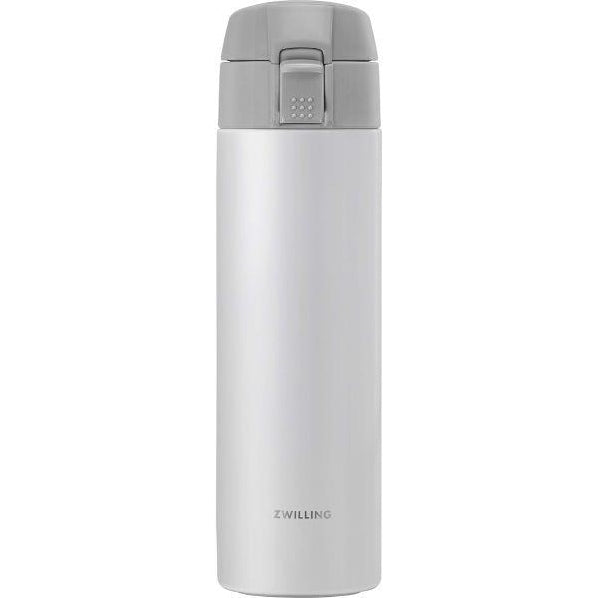 ZWILLING Thermo Travel Bottle, 15.2 oz, Silver-White
