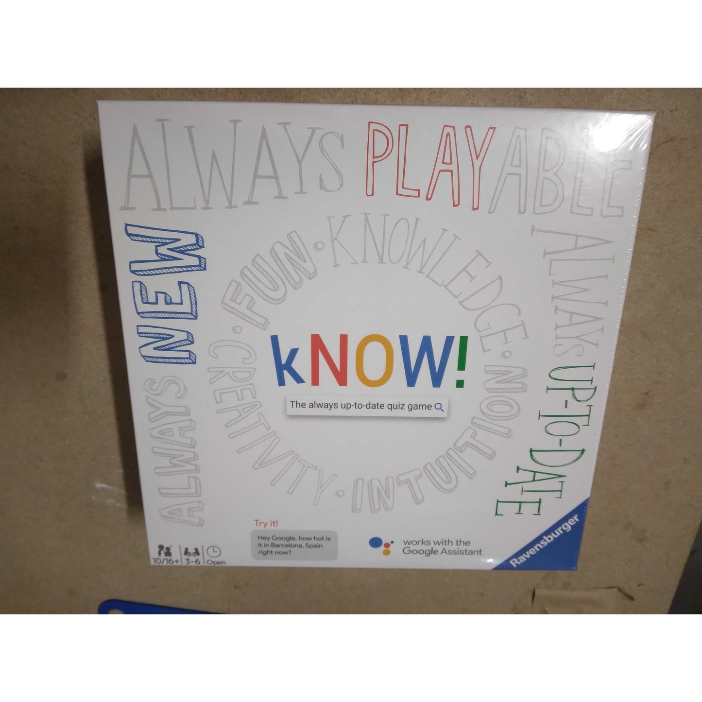 Ravensburger kNOW! Interactive Quiz Game Powered by Google Assistant for Adults and Kids, 3 to 6 palyers, Age 10 Years and Up - English Edition
