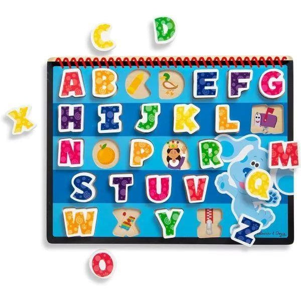 Melissa & Doug Blue's Clues & You! Wooden Chunky Puzzle - Alphabet