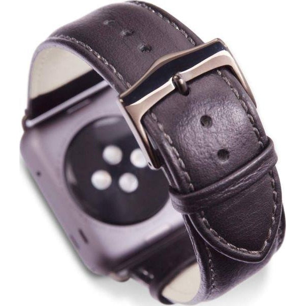 Dbramante 38 mm Copenhagen Watch Strap for Apple - Silver/Black