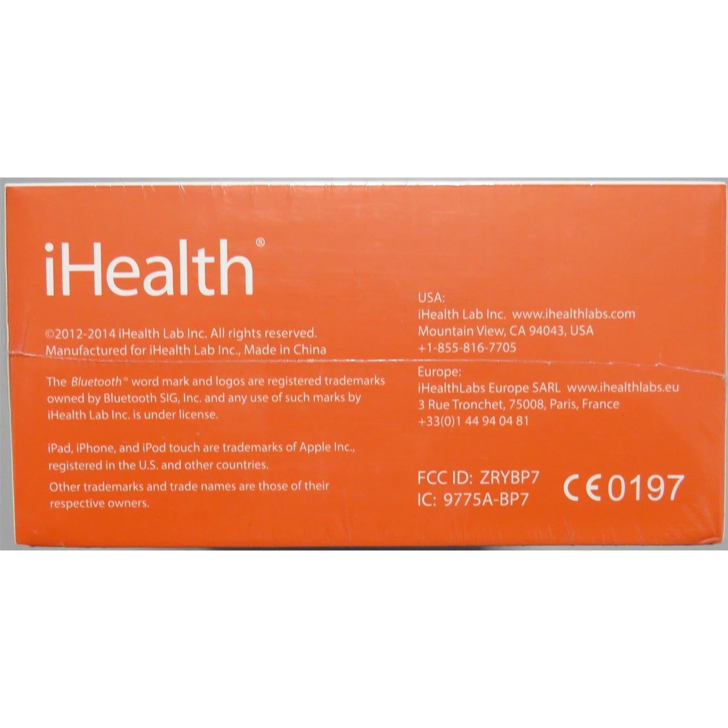 iHealth Ease Wireless Blood Pressure Wrist Blood Pressure Monitor, White