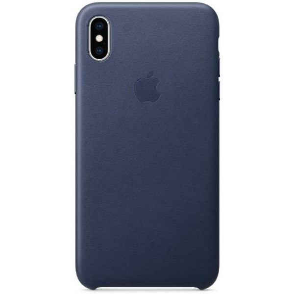 Apple Leather Case (For iPhone XS Max) - Midnight Blue