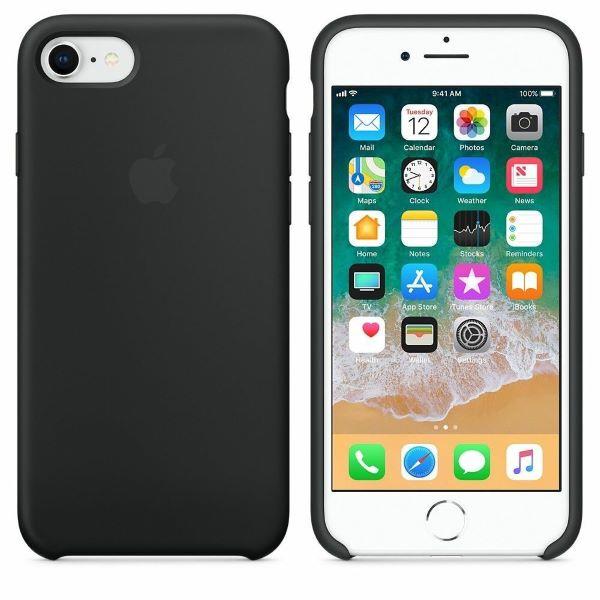 Apple Silicone Case (for iPhone SE) - Black - 4 inches