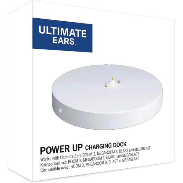 Ultimate Ears POWER UP Charging Dock. Works with BOOM 3, MEGABOOM 3, BLAST and MEGABLAST, White