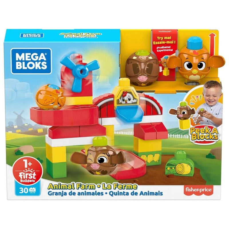 Mega Bloks Peek A Blocks Animal Farm