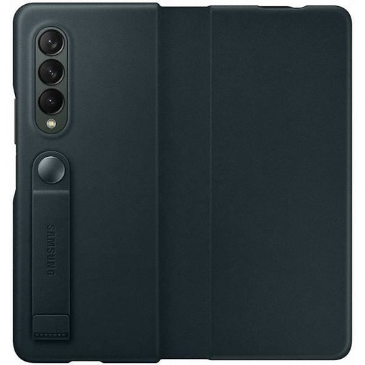 Samsung Galaxy Z Fold3 Leather Flip Cover - Official Samsung Case - Green