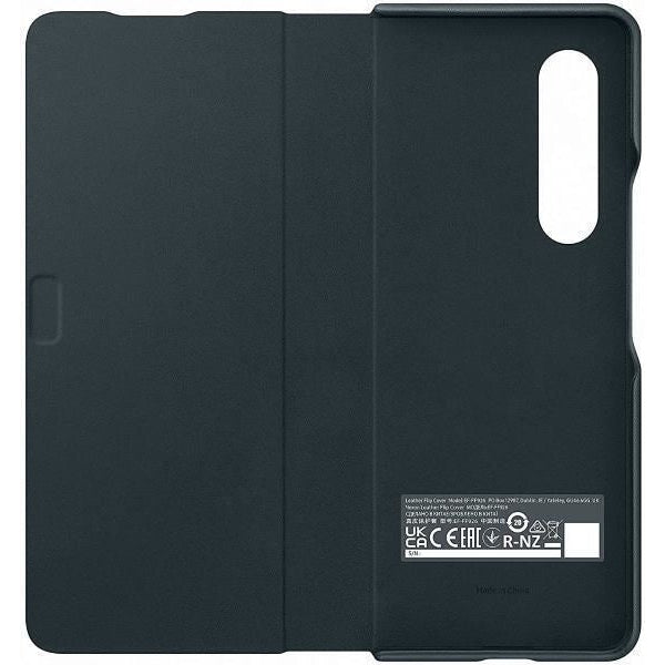 Samsung Galaxy Z Fold3 Leather Flip Cover - Official Samsung Case - Green