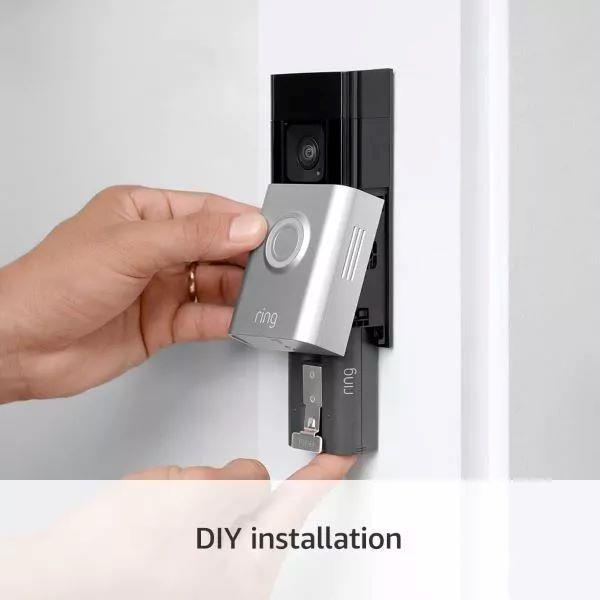 Ring Battery Video Doorbell Plus | DIY Wireless Video Doorbell Camera with 1536p HD Video, Head-To-Toe View, Quick Release Battery Pack | Easy to install (5min)