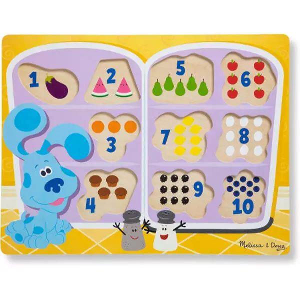 Melissa & Doug Blue's Clues & You! Wooden Chunky Puzzle - Fridge Food