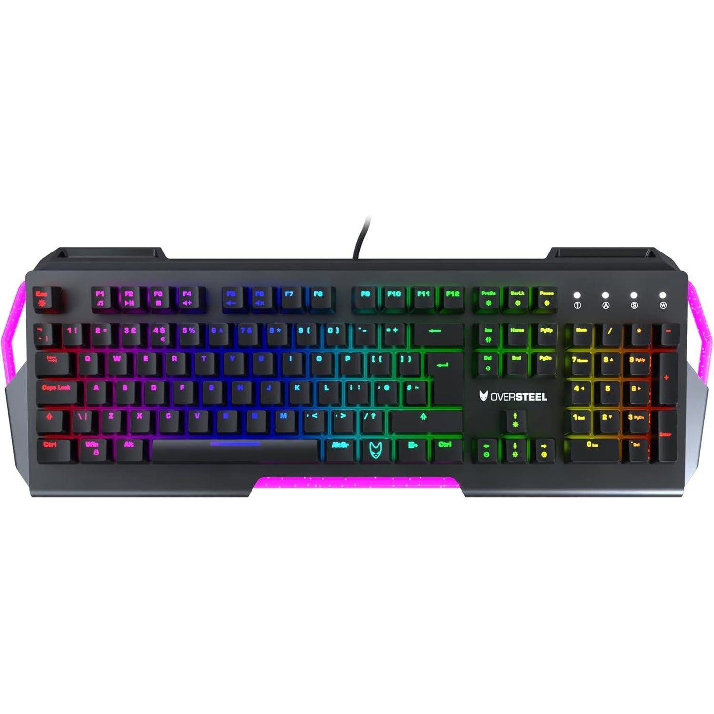 Oversteel IRON - Mechanical Gaming Keyboard, RGB, Red Switch