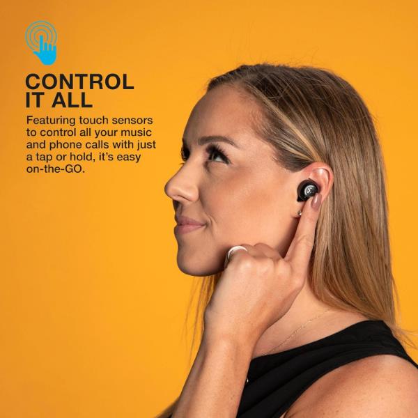JLab JBuds Air ANC Bluetooth Earbuds, Active Noise Cancelling Earphones, Wireless Headphones with IP55 Sweat Resistance and Custom EQ3 Sound, In Ear Buds with Microphone and USB Charging Case