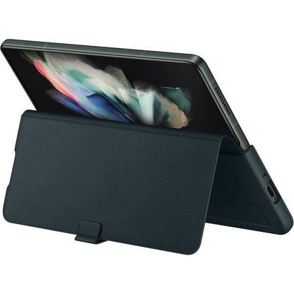 Samsung Galaxy Z Fold3 Leather Flip Cover - Official Samsung Case - Green