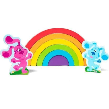 Melissa & Doug Blue's Clues & You! Wooden Rainbow Stacking Puzzle