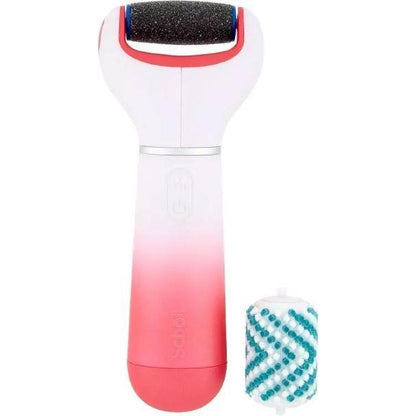 Scholl Electric File Hardness Feet Velvet Smooth with Exfoliating Head, Pink