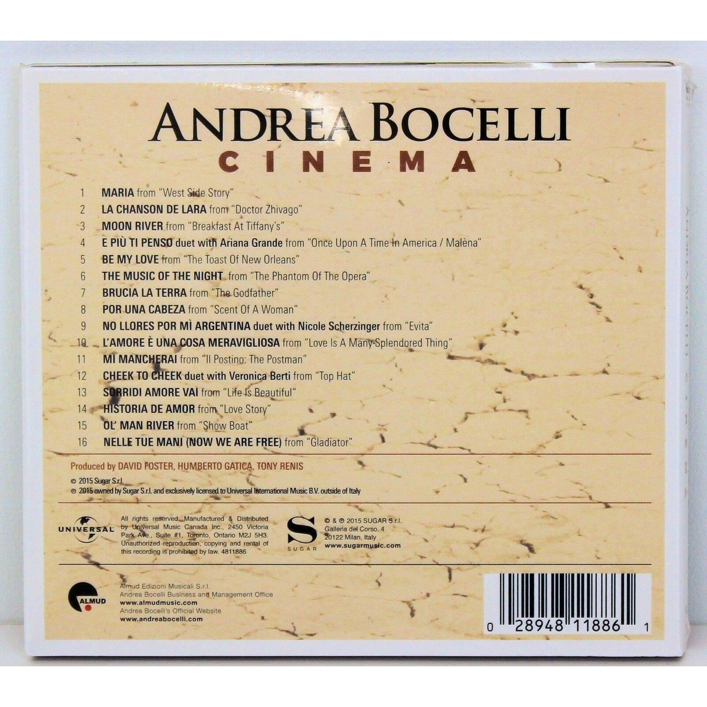 Cinema Deluxe Edition - Andrea Bocelli