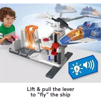 Fisher Price Imaginext and Disney Buzz LightYear Star Command Playset for pre-schoolers with Lights and Sounds, 3 Years and up