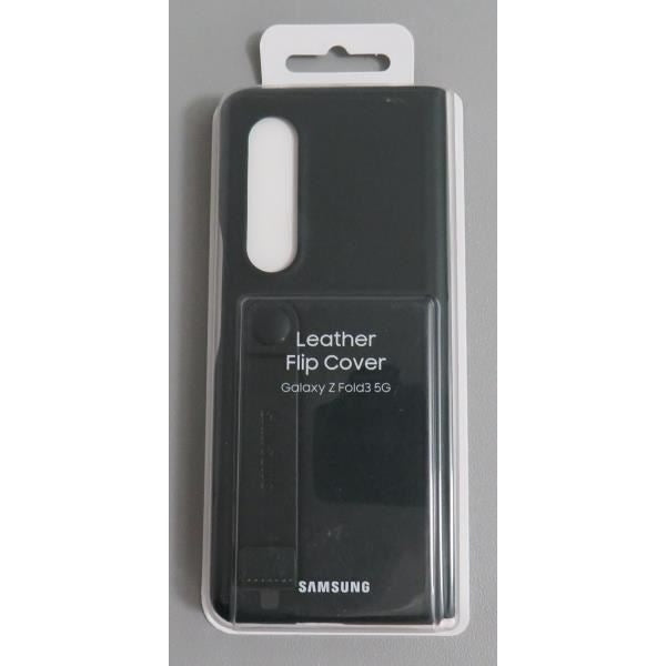 Samsung Galaxy Z Fold3 Leather Flip Cover - Official Samsung Case - Green