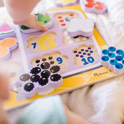 Melissa & Doug Blue's Clues & You! Wooden Chunky Puzzle - Fridge Food