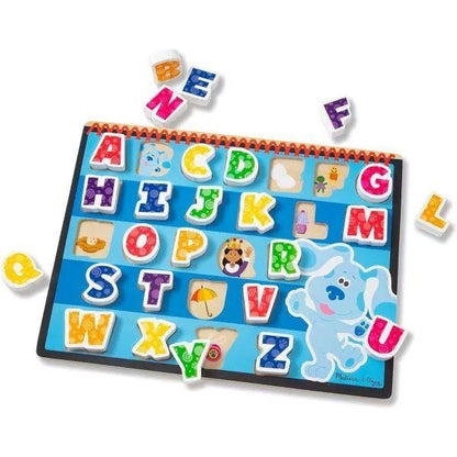 Melissa & Doug Blue's Clues & You! Wooden Chunky Puzzle - Alphabet