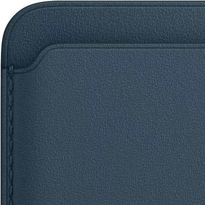 Apple Leather Wallet with MagSafe (for iPhone) - Baltic Blue