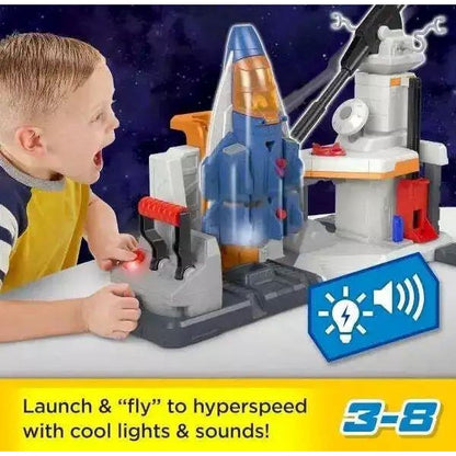 Fisher Price Imaginext and Disney Buzz LightYear Star Command Playset for pre-schoolers with Lights and Sounds, 3 Years and up