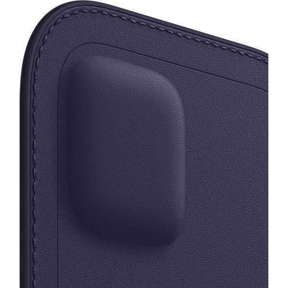 Apple Leather Sleeve with MagSafe (for iPhone 12 mini) - Deep Violet