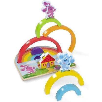 Melissa & Doug Blue's Clues & You! Wooden Rainbow Stacking Puzzle