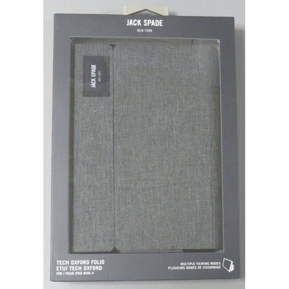 JACK SPADE Folio Case for iPad mini 4 - Tech Oxford Gray - JSIPD-002-TOGRY