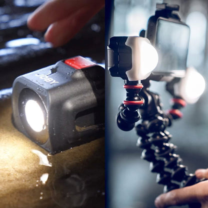 JOBY JB01578-BWW Beamo,Mini LED Light for Smartphone and Mirrorless Camera - Compact,Magnetic,Bluetooth,Waterproof,for Vlogging,Photo and Video Content Creation