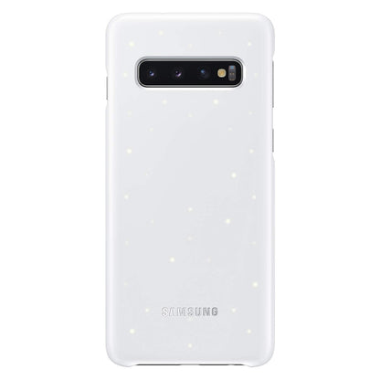 Samsung Galaxy S10 LED Cover – Official Samsung Galaxy S10 Case/Protective Case with LED Display and Light Show – White