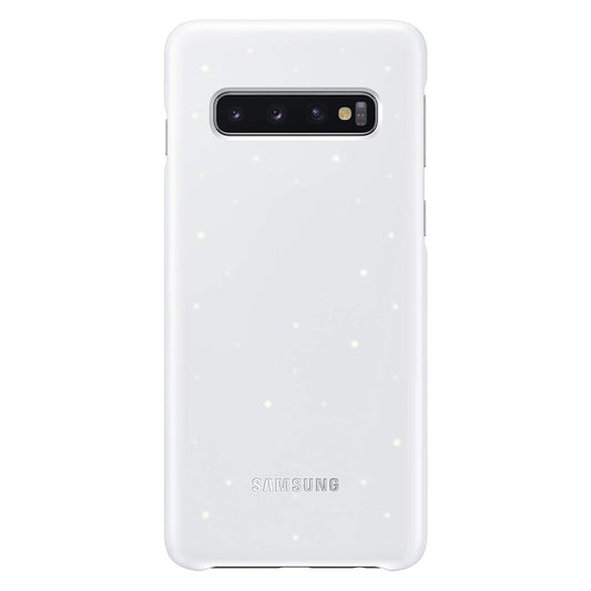 Samsung Galaxy S10 LED Cover – Official Samsung Galaxy S10 Case/Protective Case with LED Display and Light Show – White