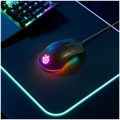 SteelSeries Rival 3 Gaming Mouse - 8,500 CPI TrueMove Core Optical Sensor - 6 Programmable Buttons - Split Trigger Buttons - Brilliant Prism RGB Lighting