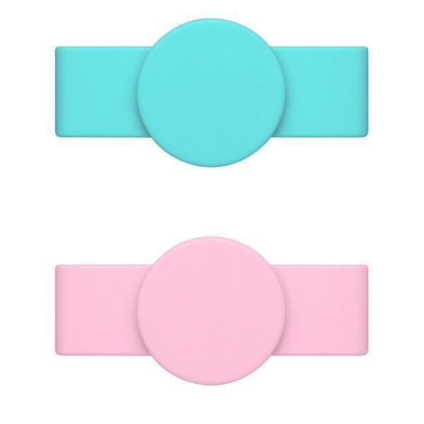 Apple iPhone 12 Pro Max Popsockets Popgrip Slide Twin Pack - Pink/Teal